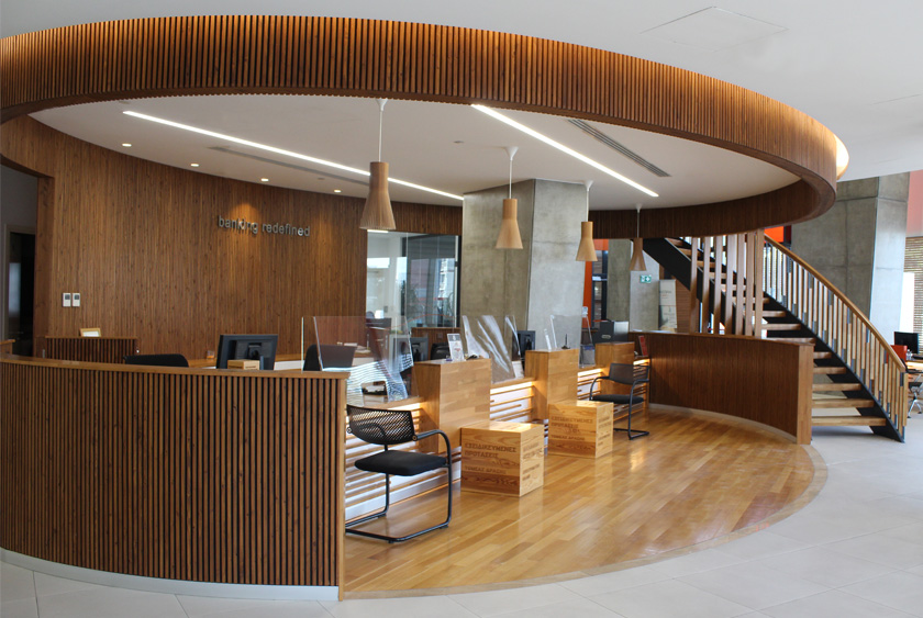 Ancoria Bank branch interior