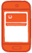 Orange icon depicting two debit cards